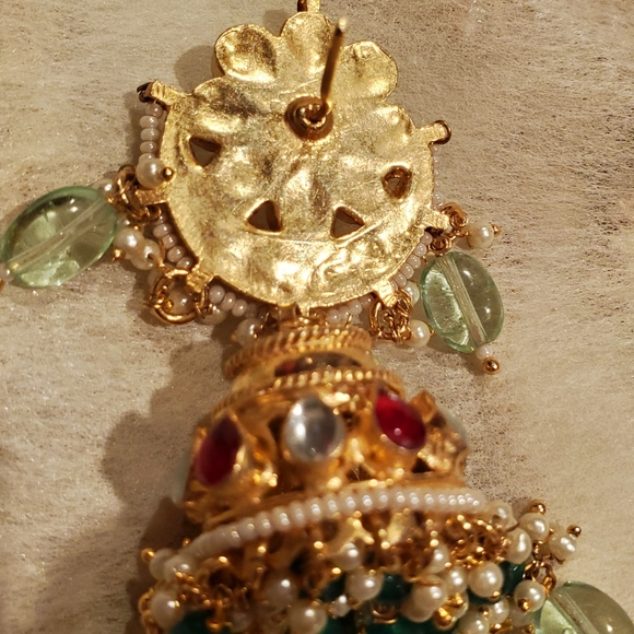 COPY - Kundan Necklace & Earring (Jumka) set (best price-no bargaining) - Picture 3 of 6